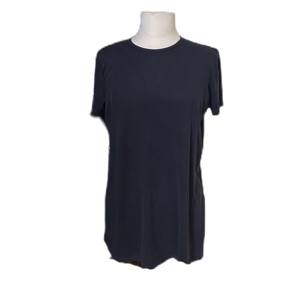 Brandy Melville Womens One Size Black Lightweight Tee Shirt Tunic Dress - Picture 1 of 4